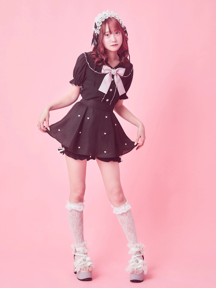 サテンリボン丸えりブラウス - Ank Rouge(アンクルージュ)のシャツ