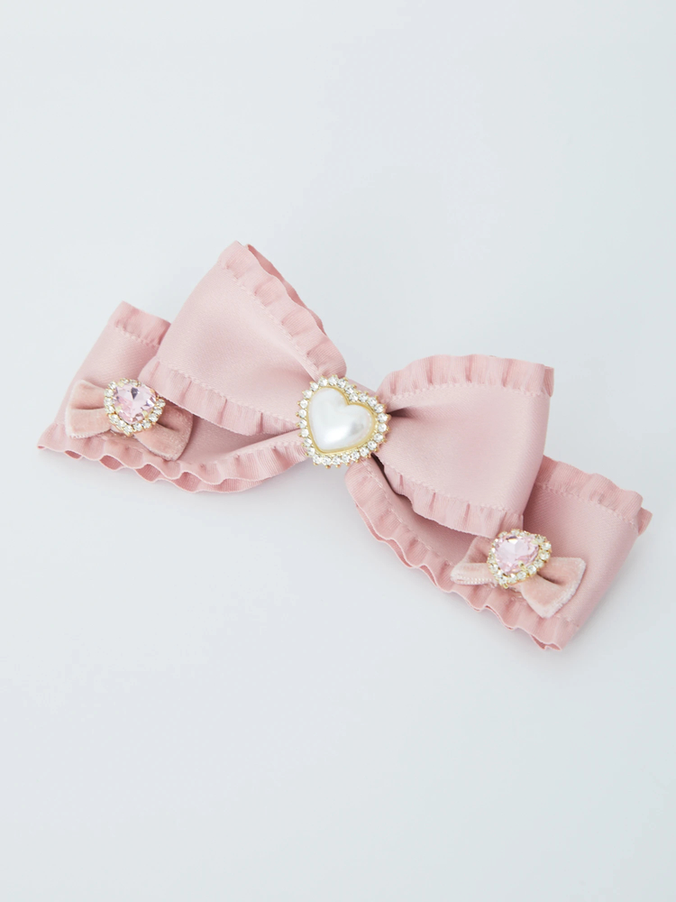 ハートビジューバレッタ - Ank Rouge(アンクルージュ)のヘッドアクセ