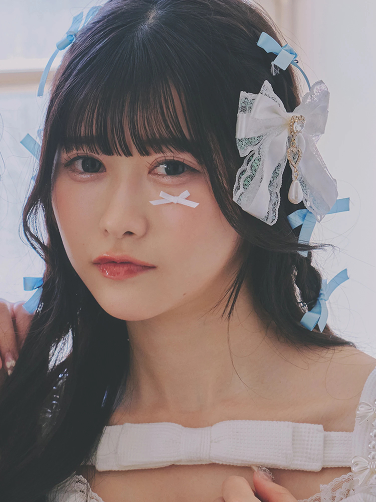 レースリボン＆ハートビジューバレッタ - Ank Rouge(アンクルージュ)の