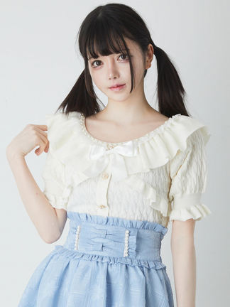 ケーブルフリルTOPS - Ank Rouge(アンクルージュ)のTシャツ