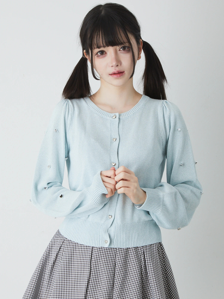 ハートスタッズラメカーデ - Ank Rouge(アンクルージュ)のカーデ