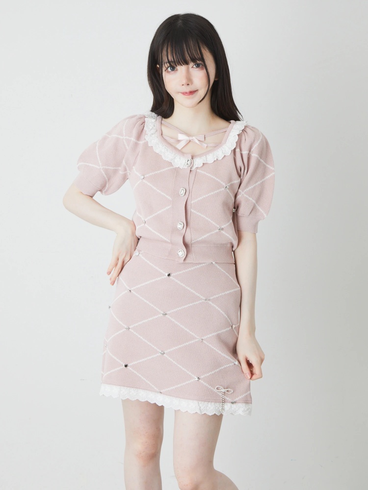 ジャガードニットスカート - Ank Rouge(アンクルージュ)のスカート  