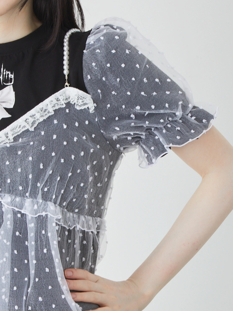 ティアードレイヤードTe - Ank Rouge(アンクルージュ)のTシャツ