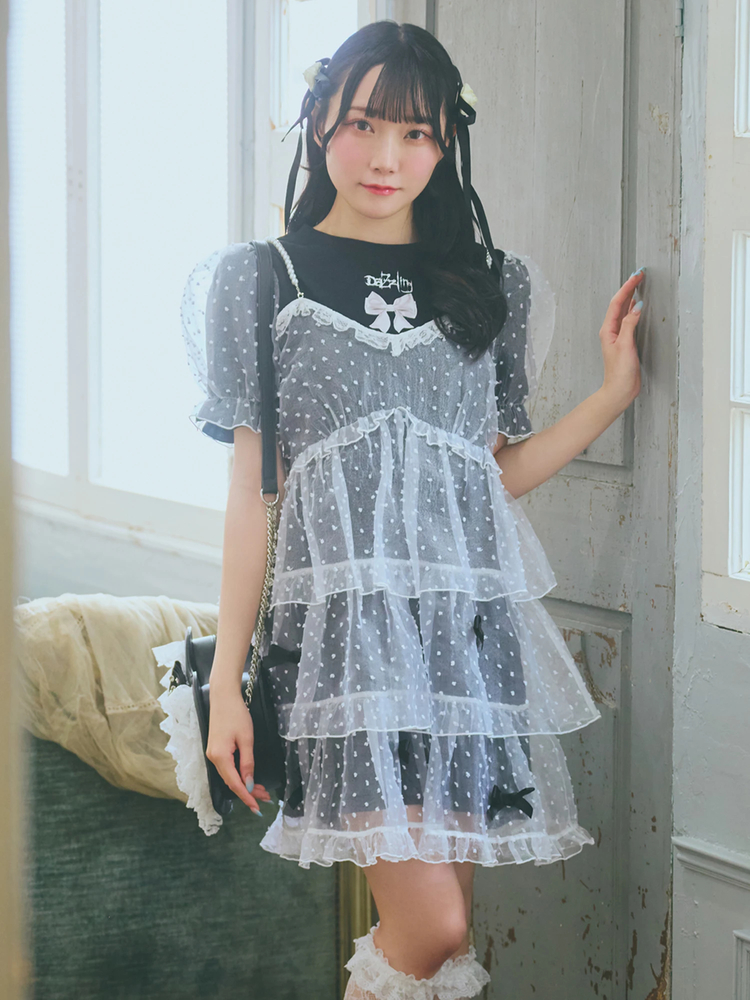 ティアードレイヤードTe - Ank Rouge(アンクルージュ)のTシャツ