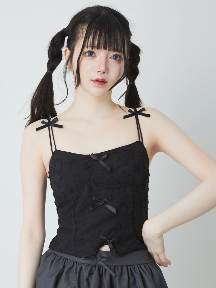 バレエコアレースインナー - Ank Rouge(アンクルージュ)のキャミソール