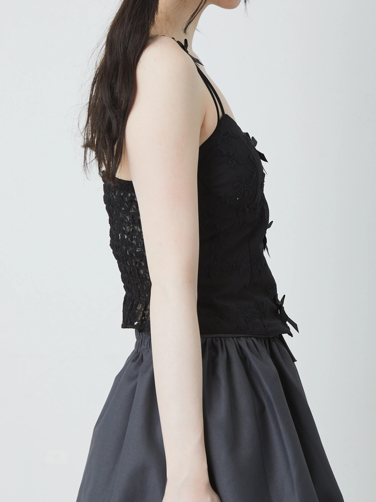 バレエコアレースインナー - Ank Rouge(アンクルージュ)のキャミソール