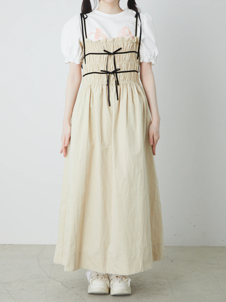 リボンロングワンピース - Ank Rouge(アンクルージュ)のワンピース