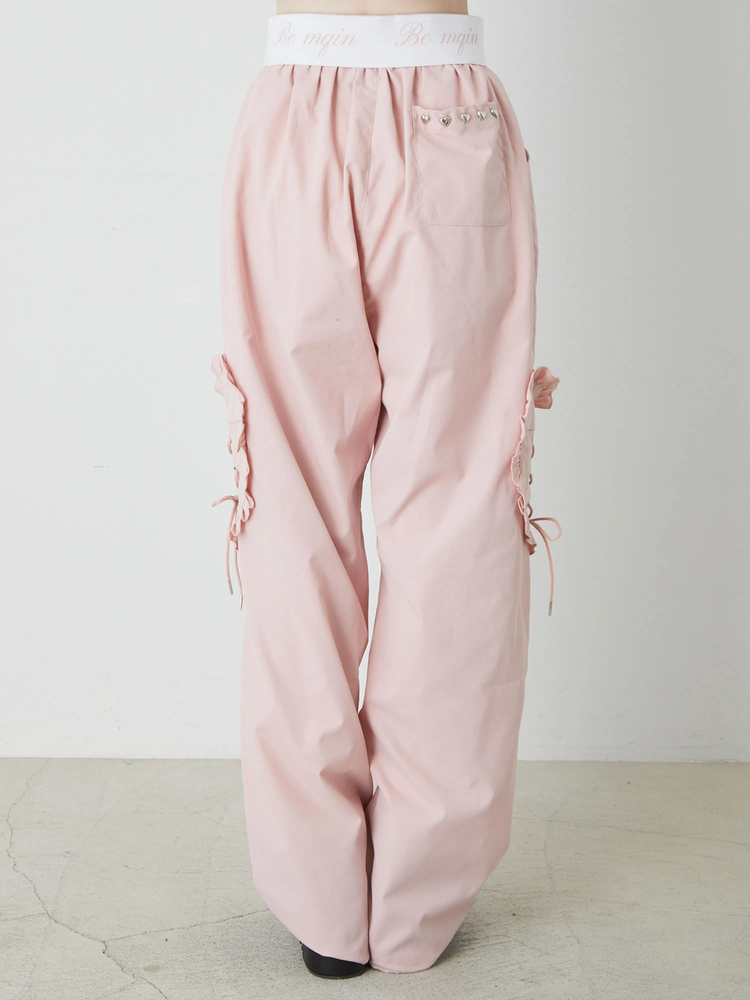 baserange ピンクベージュ　シルクパンツ baserange ピンクベージュ シルクパンツ パンツ