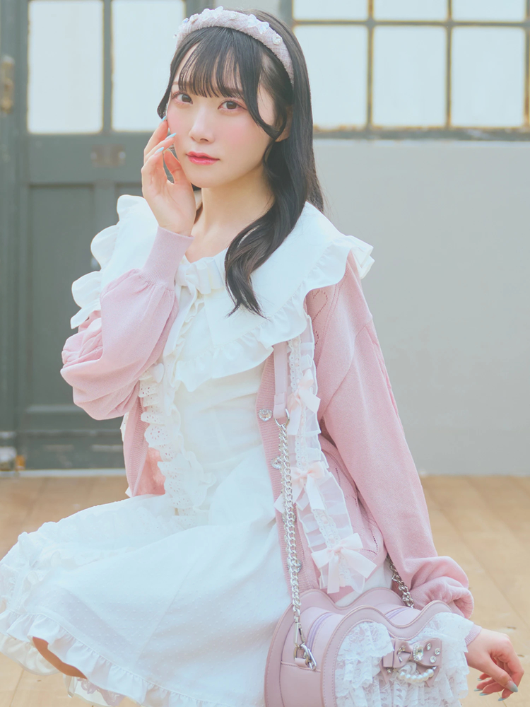 ドーリーリボンニットカーデ - Ank Rouge(アンクルージュ)のカーデ