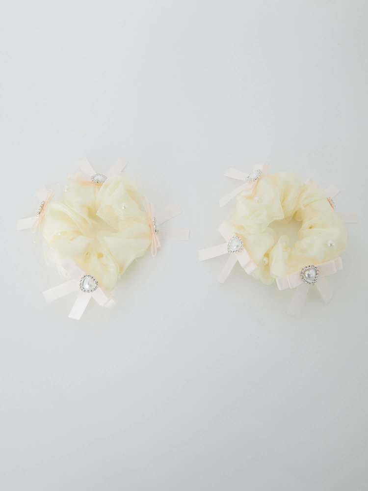 バレエコアリボンシュシュ - Ank Rouge(アンクルージュ)のヘッドアクセ