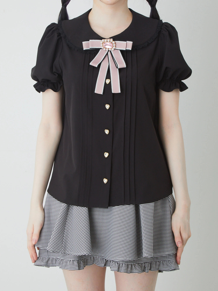 ストライプリボンブラウス - Ank Rouge(アンクルージュ)のシャツ