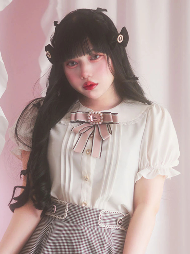 ストライプリボンブラウス - Ank Rouge(アンクルージュ)のシャツ