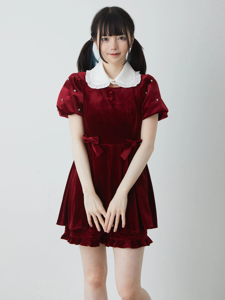 アンクルージュ コンビネゾン セーラーカラー千鳥コンビネゾン - Ank Rouge(アンクルージュ)の
