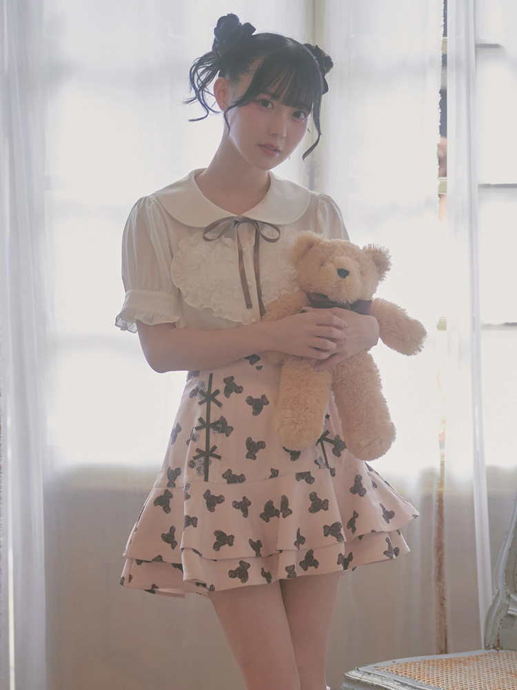 くまちゃんコーデュロイスカート - Ank Rouge(アンクルージュ)の