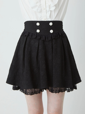 バラボタンジャガードスカパン - Ank Rouge(アンクルージュ)のショート