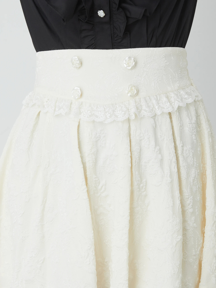 バラボタンジャガードスカパン - Ank Rouge(アンクルージュ)の