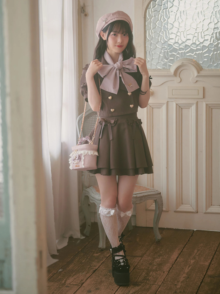 リボンフレアスカパン - Ank Rouge(アンクルージュ)のショートパンツ