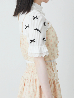 小花柄リボンビスチェ