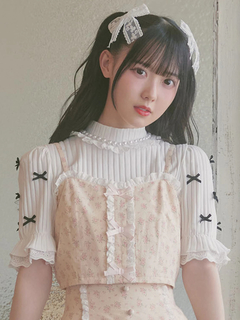 小花柄リボンビスチェ