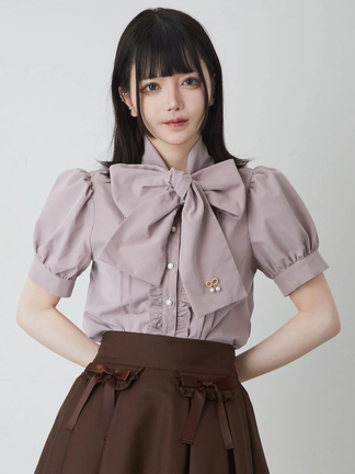 Bigリボンタイブラウス - Ank Rouge(アンクルージュ)のシャツ