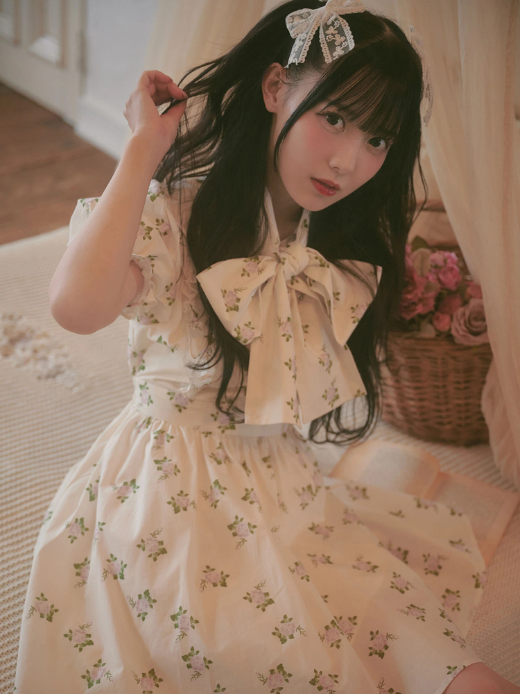 ※ 完売！新品★Ank Rouge RosePerfumeワンピ Ank Rouge（アンクルージュ）の「STRAWBERRY ROSEスピンドルパフ