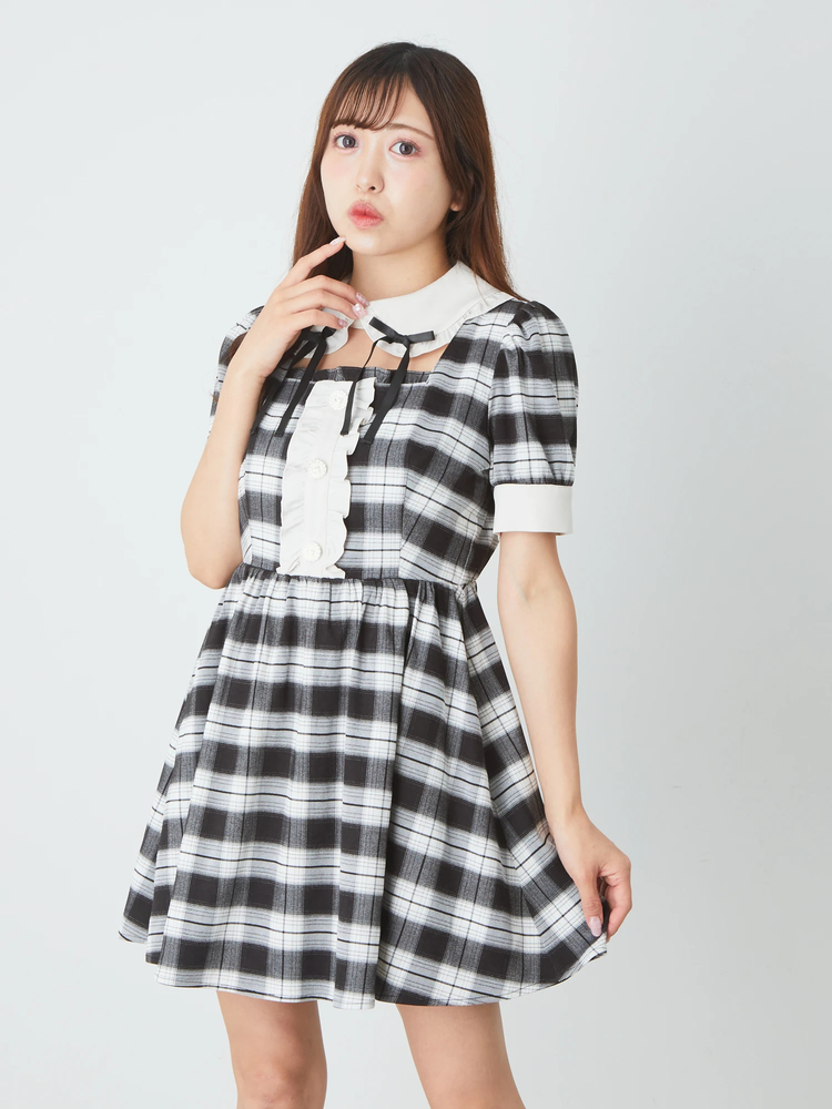 ドーリーチェックワンピース - Ank Rouge(アンクルージュ)のワンピース