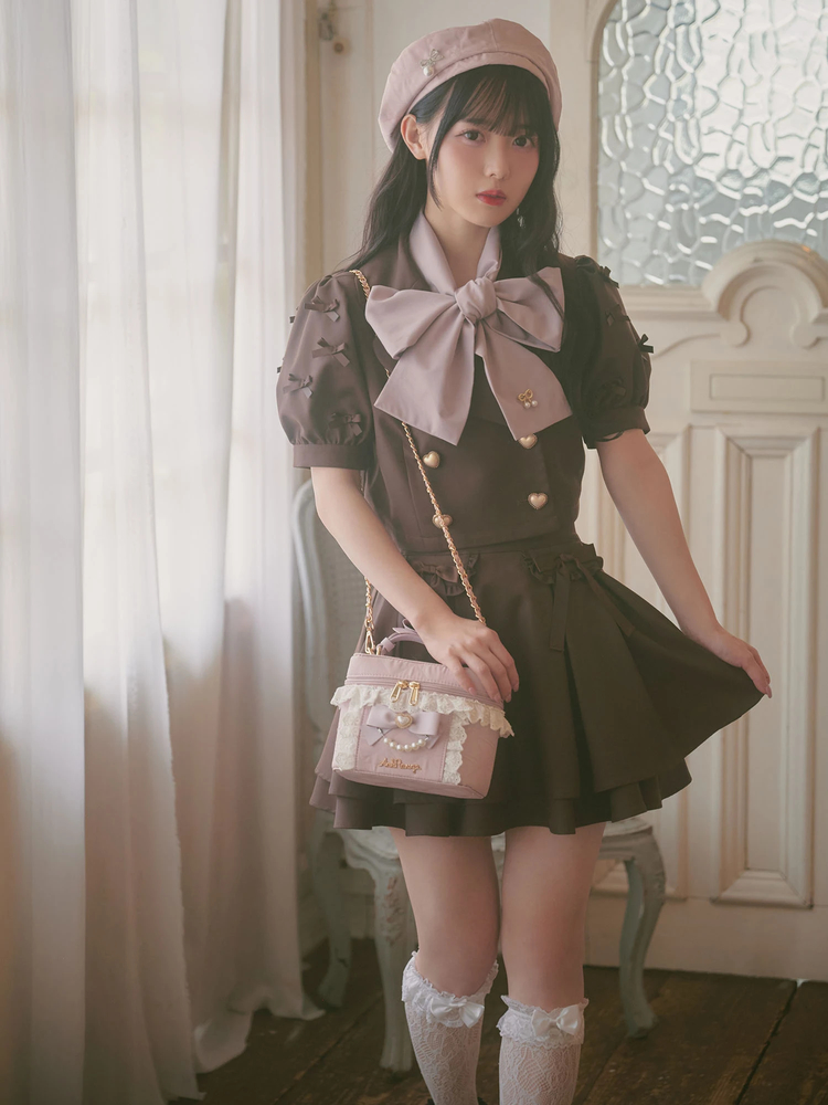 ビジューリボン合皮BAG - Ank Rouge(アンクルージュ)の