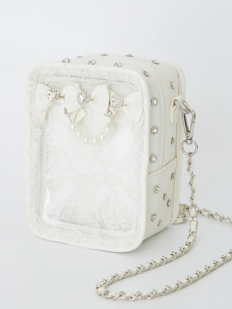 確定ファンサのおまじないキラキラビジューキルティングぬいBag