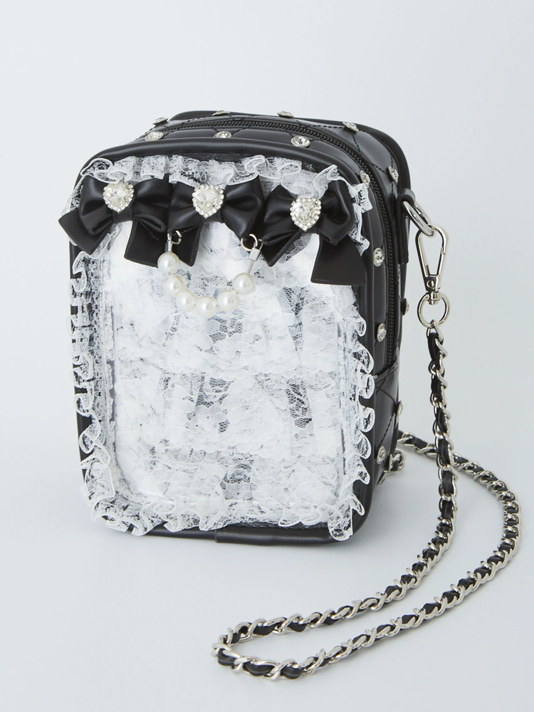 確定ファンサのおまじないキラキラビジューキルティングぬいBag
