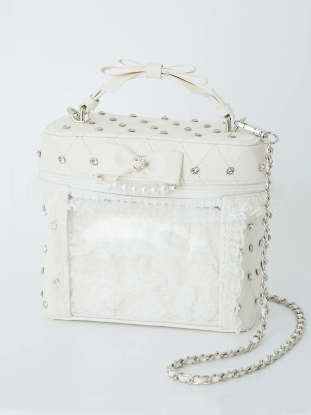 確定ファンサのおまじないビジューキルティングバニティBag - Ank  