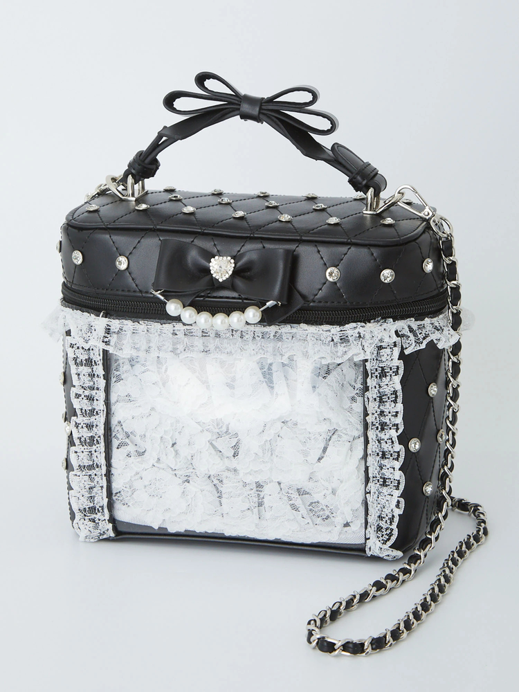 Ank Rouge 確定ファンサのおまじない ビジューキルティングバニティBag 確定ファンサのおまじないビジューキルティングバニティBag