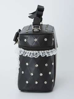 確定ファンサのおまじないビジューキルティングバニティBag