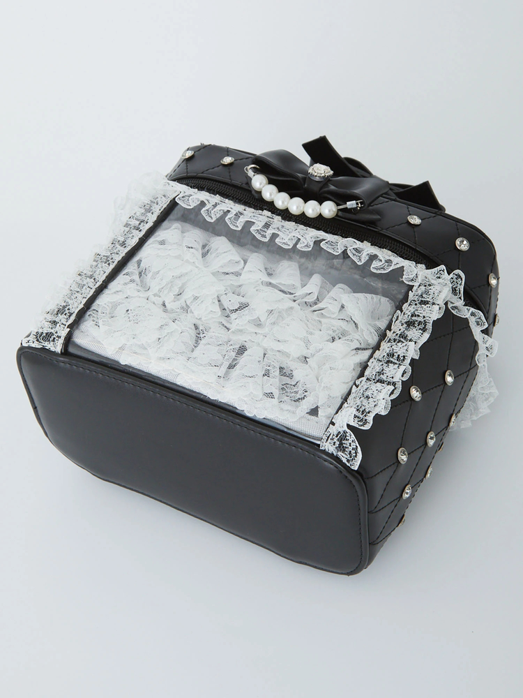 Ank Rouge ノベルティ レースバニティBAG ピンク