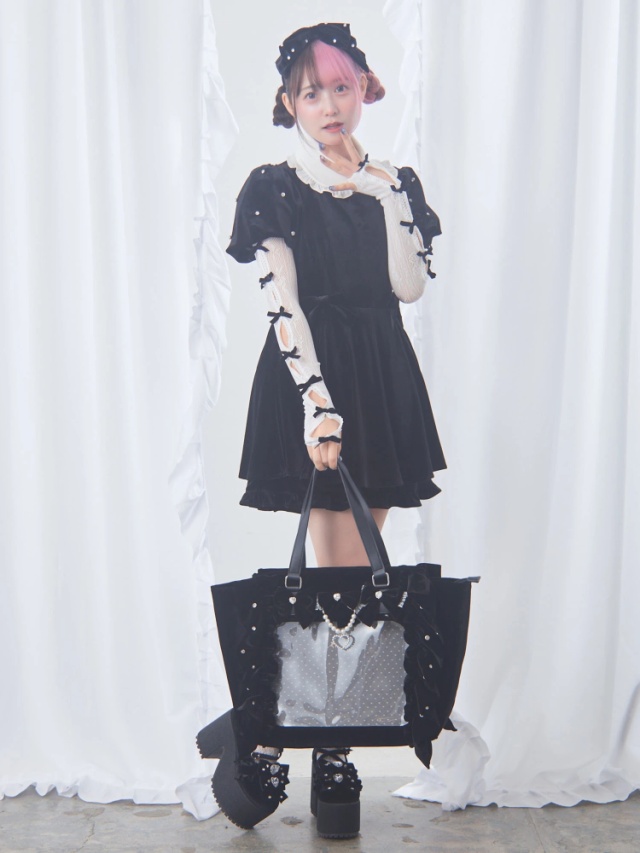 確定ファンサのおまじないベロアBag(特大) - Ank Rouge(アンクルージュ  