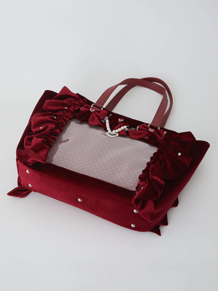 確定ファンサのおまじないベロアBag(特大) - Ank Rouge(アン