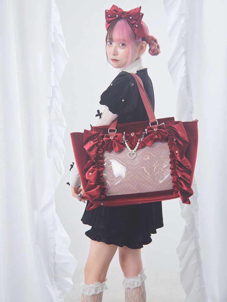 確定ファンサのおまじないベロアBag(特大) - Ank Rouge(アン
