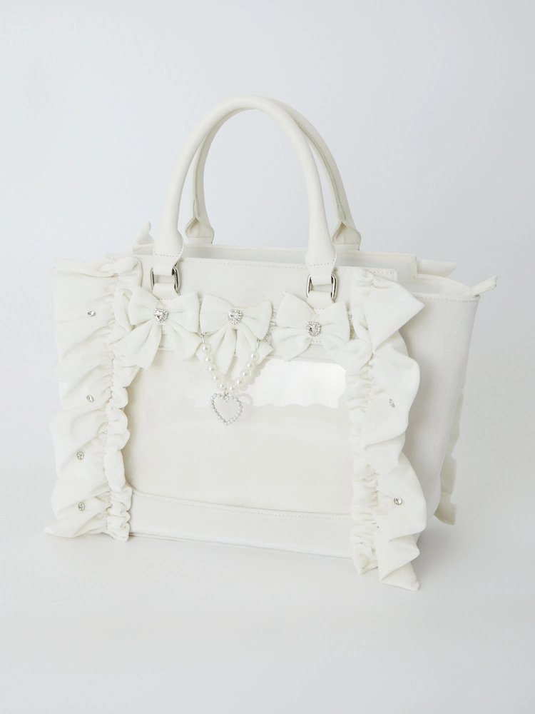通販でクリスマス 確定ファンサのおまじないベロアBag(大) - Rouge(アン Ank バッグ