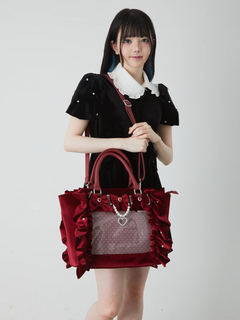 確定ファンサのおまじないベロアBag(大)