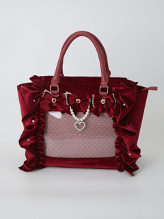 確定ファンサのおまじないベロアBag(大)