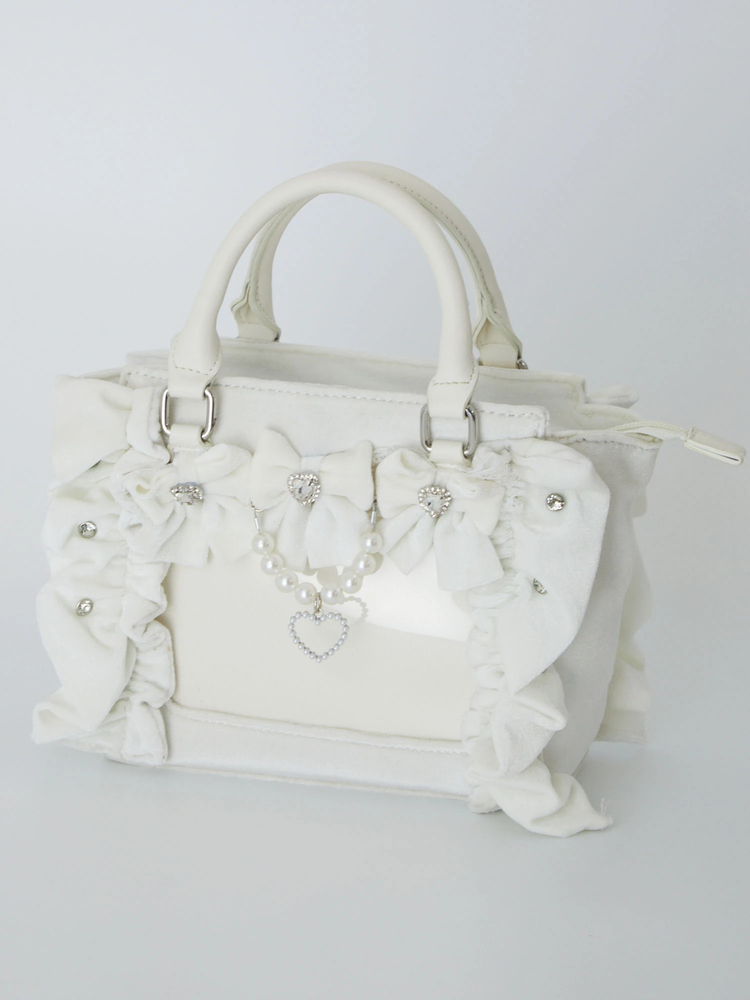 E*y様 確定ファンサのおまじないベロアBag (小) ブルー 確定ファンサのおまじないベロアBag(小) - Ank Rouge(アン