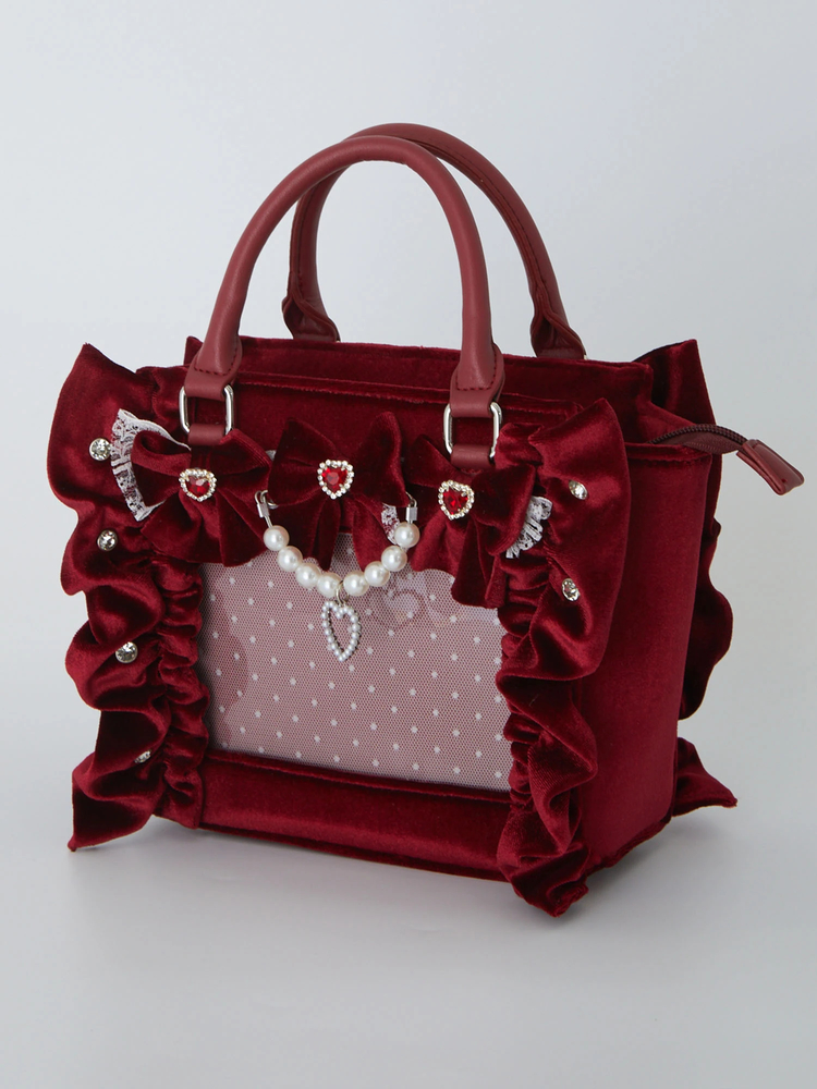 確定ファンサのおまじないベロアBag(小) - Ank Rouge(アン