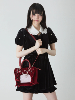 確定ファンサのおまじないベロアBag(小)