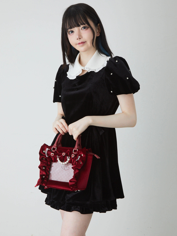 確定ファンサのおまじないベロアBag(小) - Ank Rouge(アン