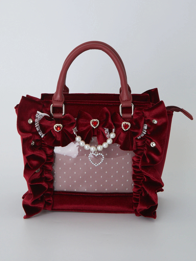 確定ファンサのおまじないベロアBag(小) - Ank Rouge(アン