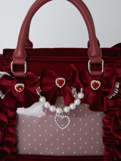 確定ファンサのおまじないベロアBag(小)