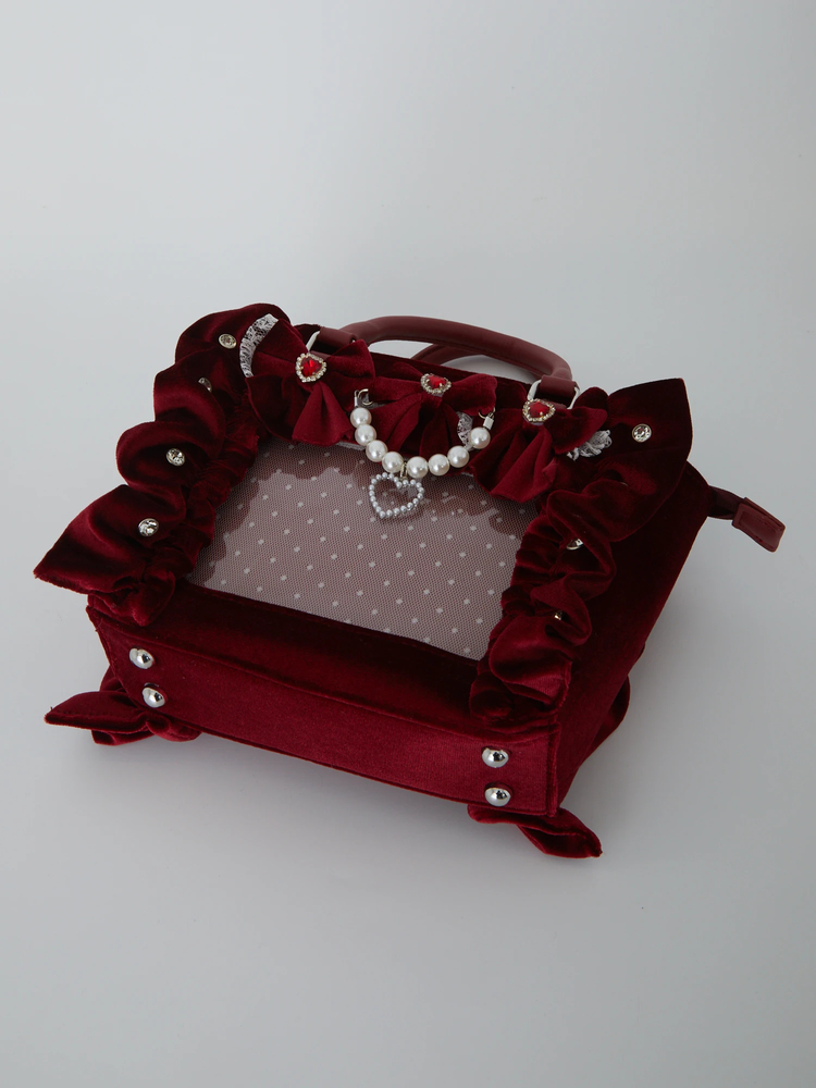 確定ファンサのおまじないベロアBag(小) - Ank Rouge(アンクルージュ