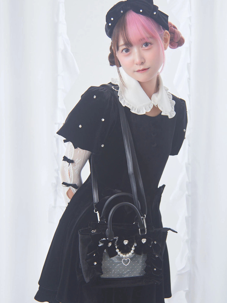 確定ファンサのおまじないベロアBag(小) - Ank Rouge(アンクルージュ