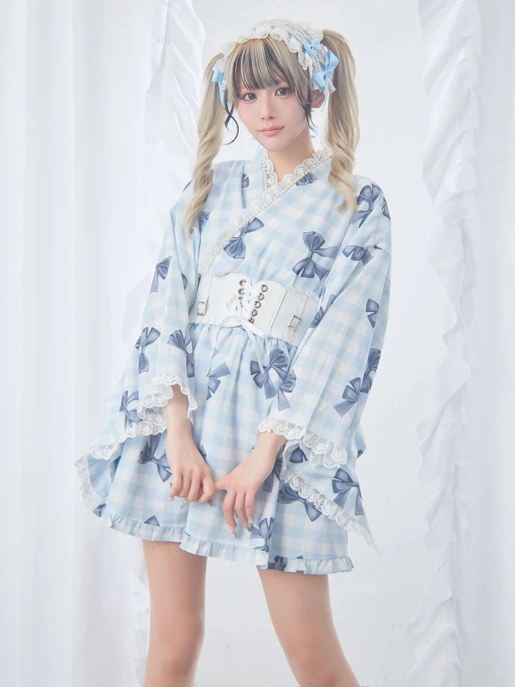 Ank Rouge アンクルージュ ギンガムメイド浴衣ドレス ギンガムメイド浴衣ドレス - Ank Rouge(アンクルージュ)の浴衣