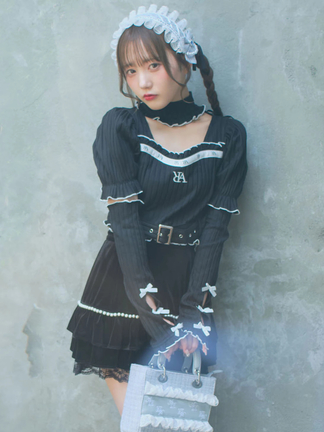 ベロアティアードスカパン - Ank Rouge(アンクルージュ)のショート