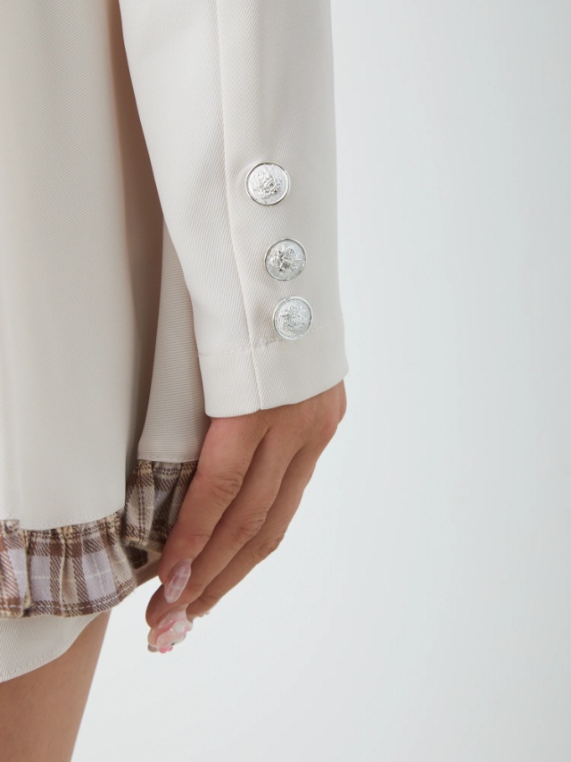 チェック配色パフTOPS - Ank Rouge(アンクルージュ)のシャツ・ブラウス  